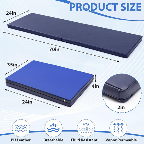 1 Pcs Fall Mat, 70 x 24 x 2 Fall Mat for Elderly Bedside Non Slip Foldable Safety Protection Pad Prevention Pad Reduce Risk for Handicap, Senior, Anti Fatigue